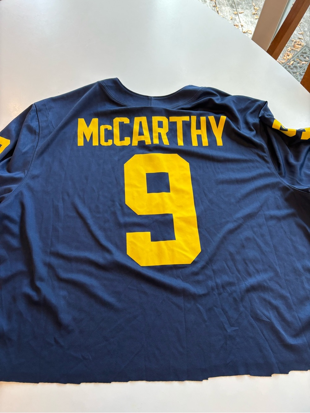 Blue and Maize McCARTHY #9 Men's Jersey - Michigab